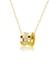 ダイヤモンド エタニティ ネックレス 0.15ct SIクラス・Hカラー 11石 PT900 プラチナ イエローゴールド K18YG 18金