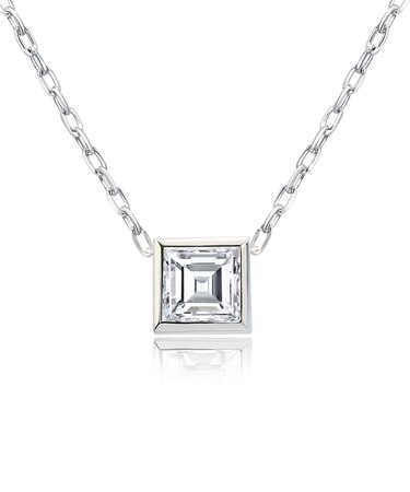 ブルートパーズ ホワイトトパーズ 0.3ct ネックレス PT900 18金 K18 ゴールド
