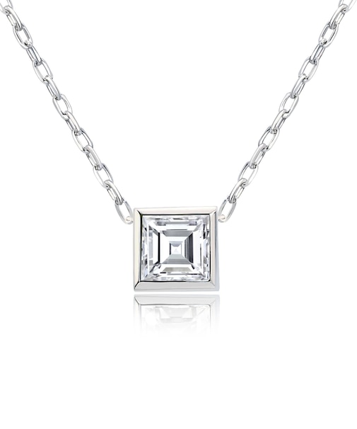 ブルートパーズ ホワイトトパーズ 0.3ct ネックレス PT900 18金 K18 ゴールド