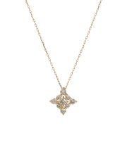 ダイヤモンドネックレス K18YG イエローゴールド デザイン ダイヤ 0.2ct