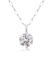 ネックレス ダイヤモンド 0.1ct PT900 プラチナ K18 ゴールド
