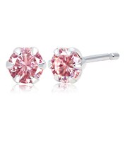 ピアスピンクサファイア イエローサファイア オレンジサファイア 0.3ct 片耳 0.15ct Pt900 プラチナ K18 ゴールド