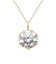 ネックレス ソリティア ダイヤモンド 0.5ct 1粒 pt900 プラチナ K18 18金 イエローゴールド