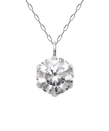 ネックレス ソリティア ダイヤモンド 0.5ct 1粒 pt900 プラチナ K18 18金 イエローゴールド