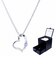 ネックレス レディース ラブ ハート プリザーブドフラワー ギフトセット 薔薇の色 プラチナホワイト