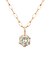 ネックレス 一粒 ダイヤモンドネックレス 0.1ct  シャンパンカラー K10