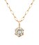 ネックレス 一粒 ダイヤモンドネックレス 0.1ct  シャンパンカラー K10