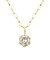 ネックレス 一粒 ダイヤモンドネックレス 0.1ct  シャンパンカラー K10