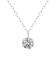 一粒 ダイヤモンド 0.1ct ネックレス レディース K18