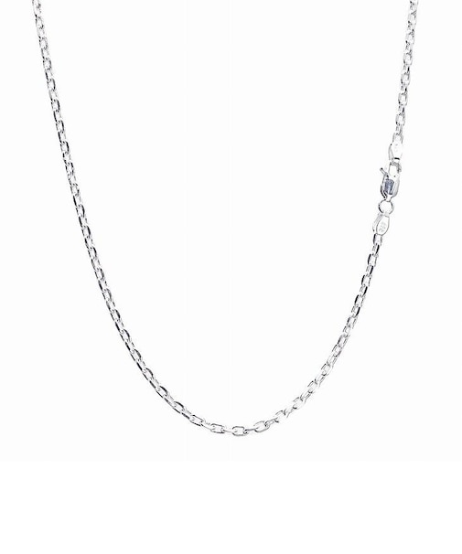 シルバー925 SILVER 925 あずき4面カットチェーン 幅 2.6mm 長さ 40cm
