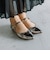 ストラップフラットパンプス WASHINGTON 323-91224-AW