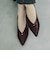 晴雨兼用Vカットポインテッドフラットパンプス WASHINGTON 398-71208