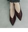 晴雨兼用Vカットポインテッドフラットパンプス WASHINGTON 398-71208