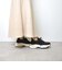 ラインストーン厚底スニーカー-246 ALL BLACK 346-246