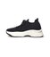 ラインストーン厚底スニーカー-246 ALL BLACK 346-246