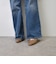 Vカットスクエアフラットシューズ WASH 370-2014