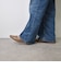 Vカットスクエアフラットシューズ WASH 370-2014