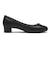 JE-3001　HEEL PUFF BALLET3　BLACK　696804-0001