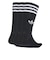 JV7417　U 3ST HIGH SOCKS 3P　BLACK/WHITE　698606-0001