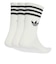 JV7401　U 3ST CREW SOCKS 3P　WHITE/BLACK　698598-0001
