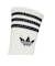 JV7401　U 3ST CREW SOCKS 3P　WHITE/BLACK　698598-0001
