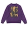 225-026010　WILD-CARD SWEAT CREW NECK　PURPLE　705365-0001