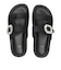 W2088　BIJOU FLAT SANDAL　BLACK　708628-0001