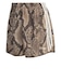 KX1895　W SNAKE SATIN SHORTS(GFX INJ)　LINEN/MBEG　716430-0001