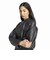KQ6433　W PLEATHER SST TRACKTOP　BLACK/MAROON　716057-0001