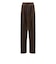 LC5984　U VELOUR PINTUCK PT　*DARKBROWN　716485-0001
