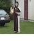 LC5944　W ADIBREAK VELOUR TP　*DARKBROWN　716476-0001