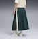 634064　W T7 WOVEN MIDI SKIRT　75GREEN TERRAIN　699634-0002