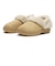 212106-265　CL UNFURGTBLE VEGAN SUEDE CLOG　TAN　715627-0001