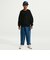 IO1703　K CLN CREW SWEATER　010BLACK　722086-0001