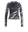 LH1951　W ADILENIUM BODY SHAPING TEE　BLACK　717752-0001