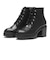 W8037　GL 6HOLE LACE UP 8　BLACK　715021-0001