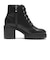 W8037　GL 6HOLE LACE UP 8　BLACK　715021-0001