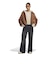 LH1953　W ADILENIUM BAGGY DENIM PANTS　BLACK　717754-0001
