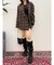 ラップチェックミニスカート【セットアップ着用可能】