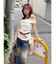 オフショルニットチュニック