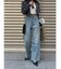 シンプルワイドデニムパンツ