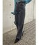 シンプルワイドデニムパンツ