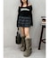 フリルチェックミニスカート