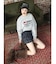グラフィックショートスウェット