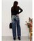 フェイクグラフィックワイドパンツ