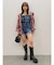 デニムベアロンパース