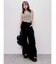 スカシアミフードニットトップス