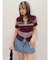 Embroidery ZIP ニットトップス