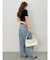 Embroidery ZIP ニットトップス