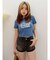 バックオープンクロップドＴシャツ